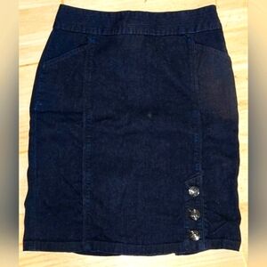 Vintage Denim Pencil Skirt